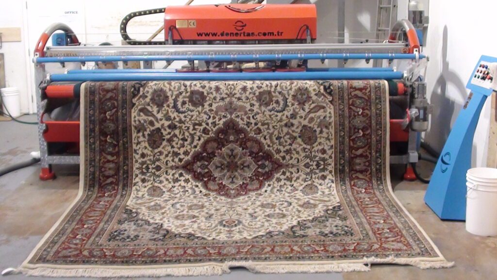 Oriental ready to be cleaned in machine